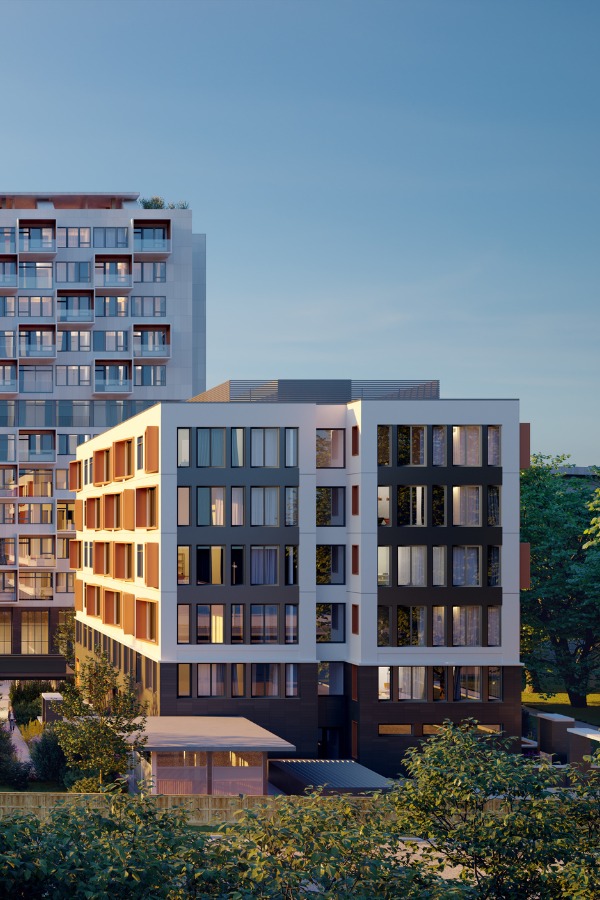 A rendering of Tresah East residential building.